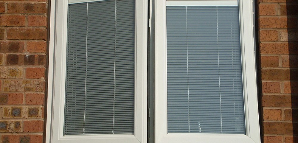 integral blinds in a window