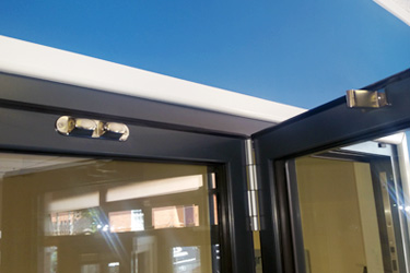 Schuco bi-fold door hardware catch