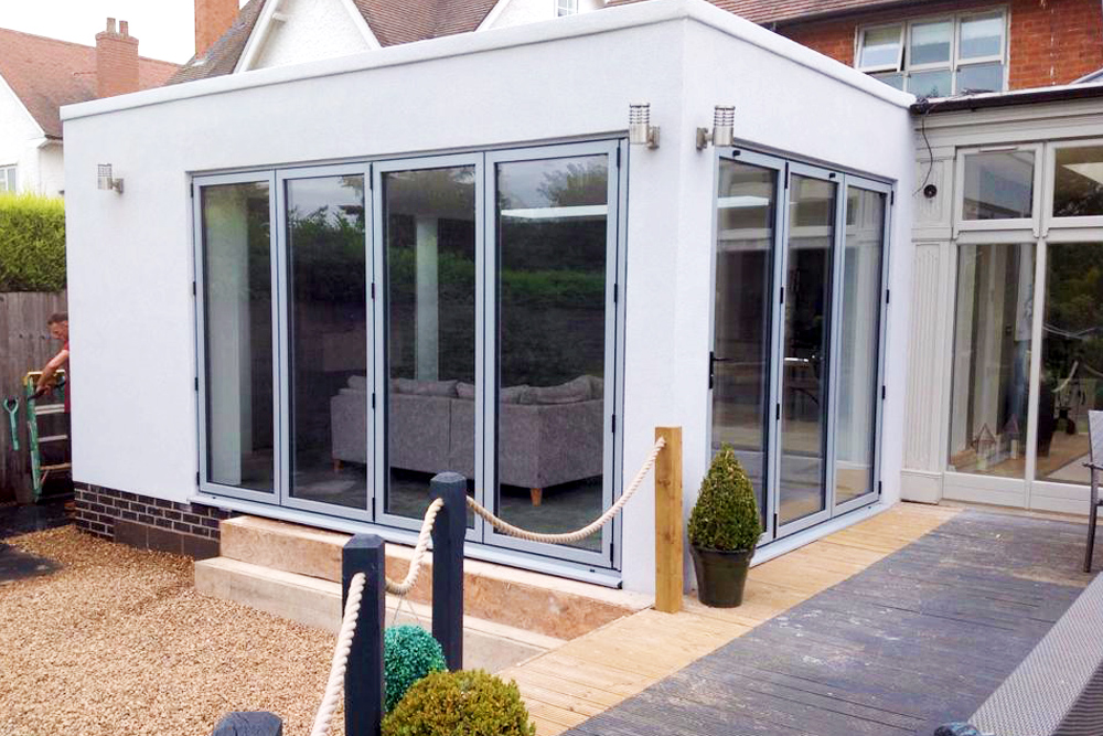 3 pane and 4 pane Aluminium Bi-fold doors