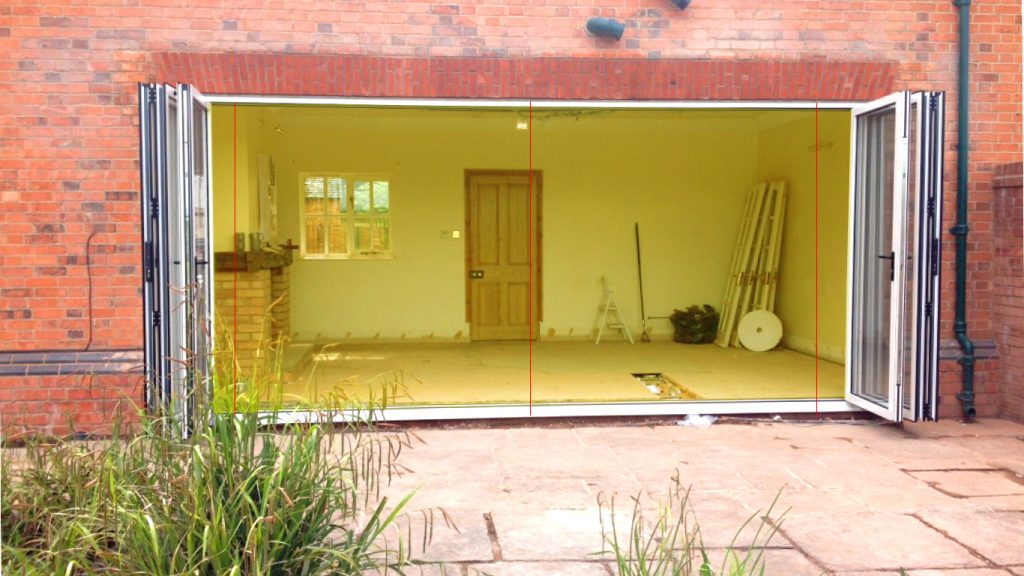 vertical measurement bifold doors